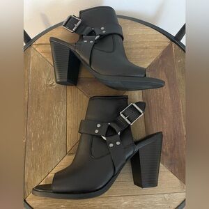Moto Heeled Booties